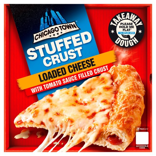 Chicago Town Takeaway Stuffed Crust Cheese Large Pizza 630g thumbnail 2
