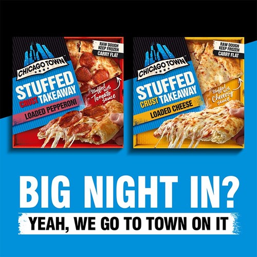 Chicago Town Takeaway Stuffed Crust Cheese Large Pizza 630g thumbnail 4