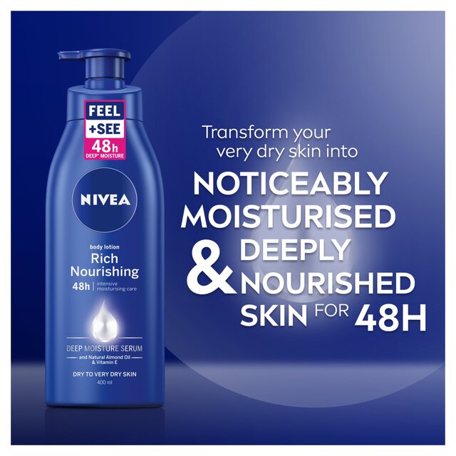 NIVEA Body Lotion for Dry Skin, Rich Nourishing thumbnail 4