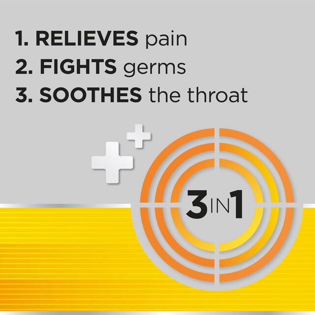 Strepsils Triple Action Honey & Lemon Throat Lozenges thumbnail 2