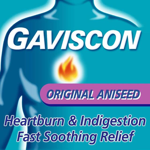 Gaviscon Double Action Liquid Heartburn Indigestion Aniseed thumbnail 3