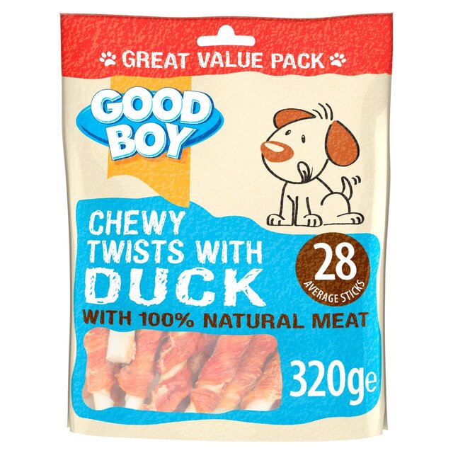 Good Boy Chewy Twists with Duck Dog Treats