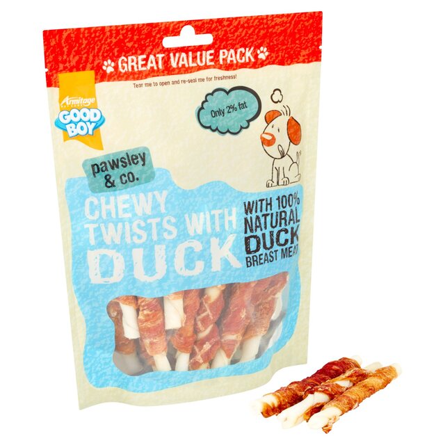 Good Boy Chewy Twists with Duck Dog Treats thumbnail 2