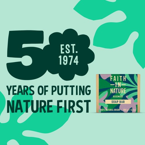 Faith in Nature Rosemary Pure Hand Made Soap Bar thumbnail 3
