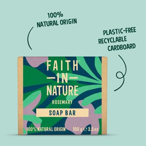 Faith in Nature Rosemary Pure Hand Made Soap Bar thumbnail 6