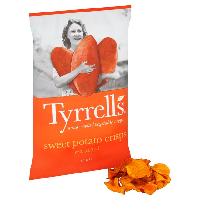 Tyrrells Lightly Sea Salted Sweet Potato Sharing Crisps thumbnail 3