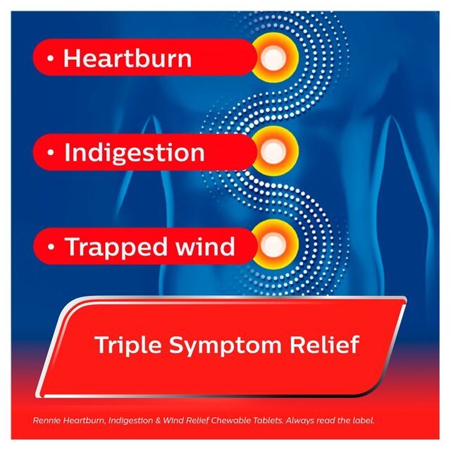 Rennie Heartburn, Indigestion & Wind Relief Tablets thumbnail 3