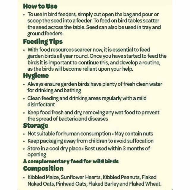 Peckish No Grow Seed Mix For Wild Birds thumbnail 4