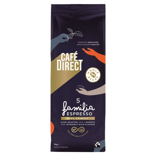 Cafedirect Fairtrade Arabica Espresso Coffee Beans thumbnail 2
