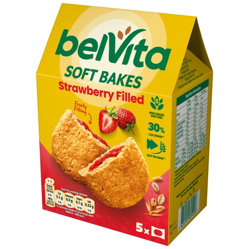 Belvita Strawberry Soft Bakes Breakfast Biscuits thumbnail 2