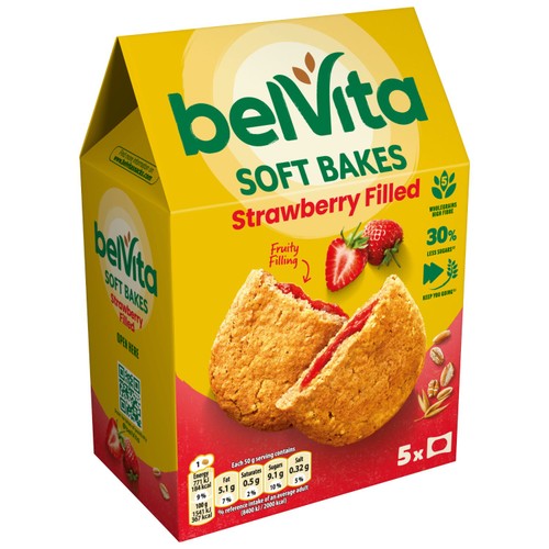 Belvita Strawberry Soft Bakes Breakfast Biscuits thumbnail 3