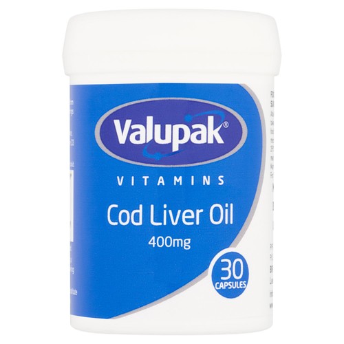 Valupak Vitamins Cod Liver Oil Capsules 400mg