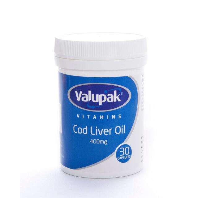 Valupak Vitamins Cod Liver Oil Capsules 400mg thumbnail 2