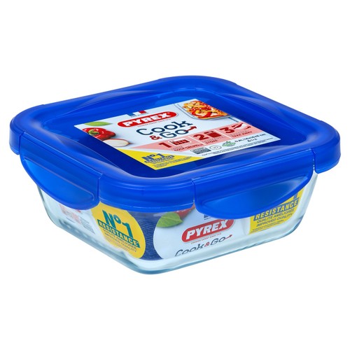 Pyrex Cook&Go Square Glass Roaster, Small 16cm