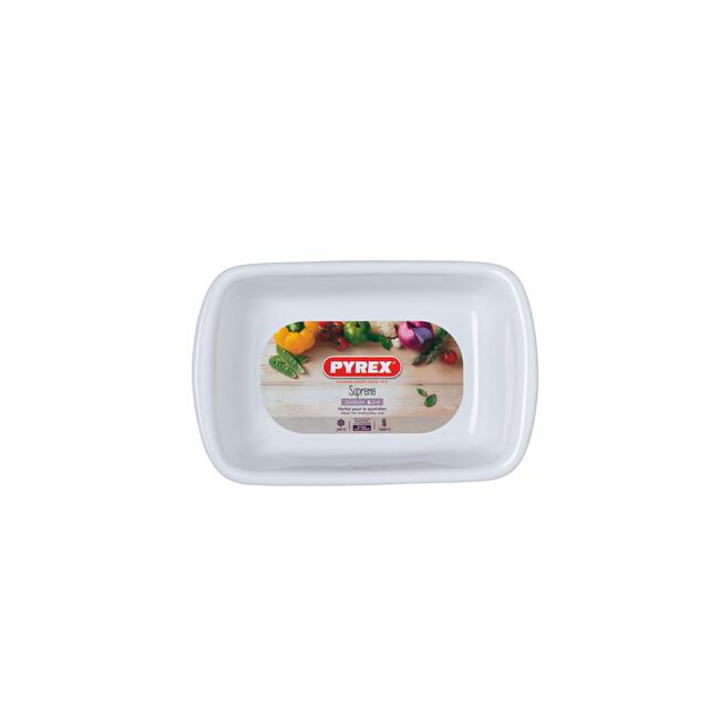 Pyrex Supreme Ceramic Roaster, White 22cm thumbnail 3