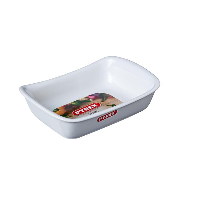 Pyrex Supreme Ceramic Roaster, White 26cm