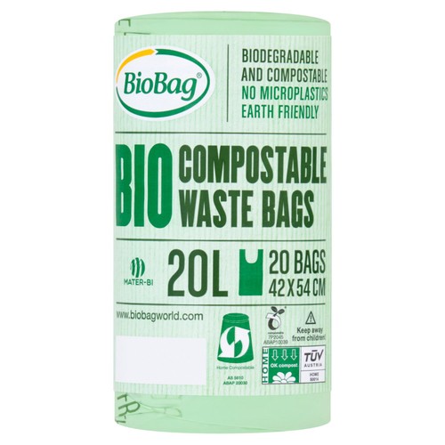 BioBag 20L Compostable Bin Liners