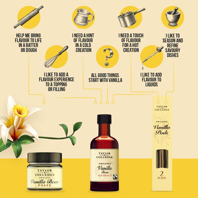 Taylor & Colledge Organic & Fairtrade Vanilla Bean Extract thumbnail 5