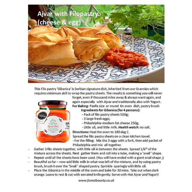 Granny's Secret Ajvar Hot Roasted Red Pepper Spread thumbnail 5