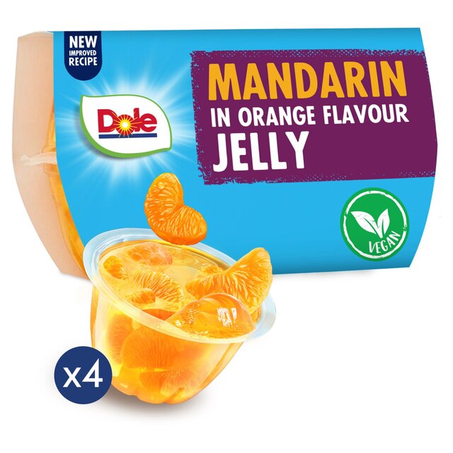 Dole Mandarins In Orange Jelly Pots Multipack