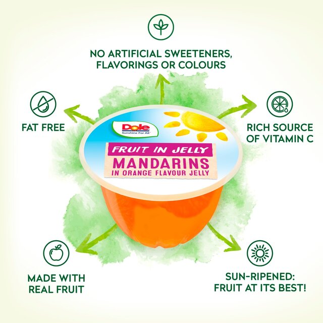 Dole Mandarins In Orange Jelly Pots Multipack thumbnail 7