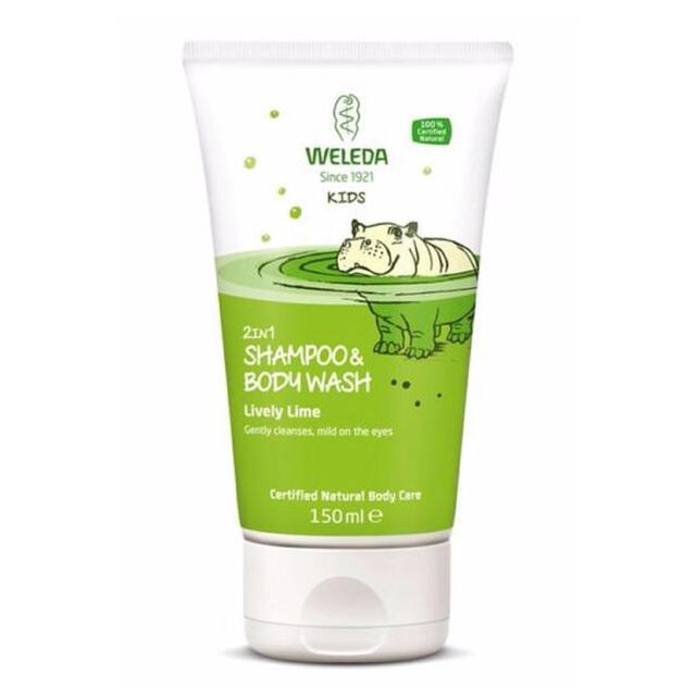 Weleda Kids Lime 2in1 Vegan Shampoo & Body Wash