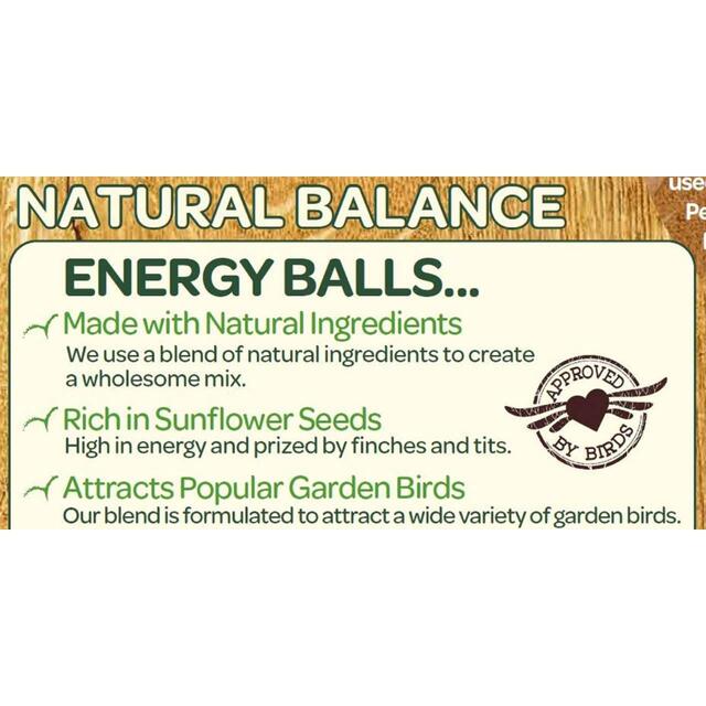 Peckish Natural Balance Energy Suet Fat Balls for Wild Birds thumbnail 3