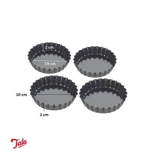 Tala 4 Non-stick Tart Tins, 10cm dia  thumbnail 2