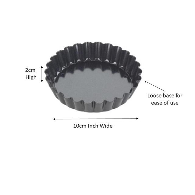 Tala 4 Non-stick Tart Tins, 10cm dia thumbnail 5