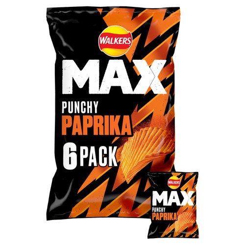 Walkers Max Paprika Multipack Crisps