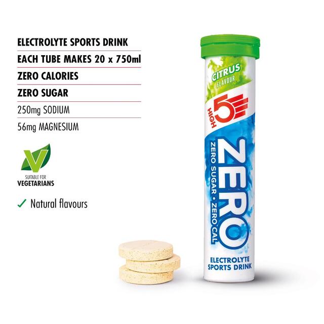 HIGH5 ZERO Citrus Electrolyte Sports Drink Tablets thumbnail 3