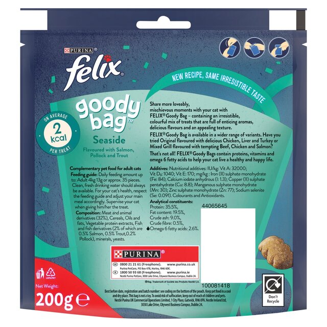 Felix Goody Bag Seaside Salmon Pollock & Trout Cat Treats thumbnail 5
