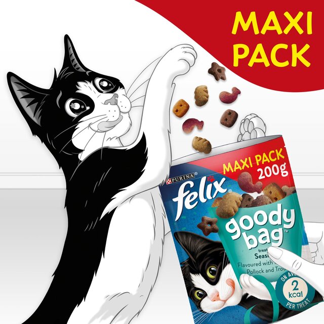 Felix Goody Bag Seaside Salmon Pollock & Trout Cat Treats thumbnail 6