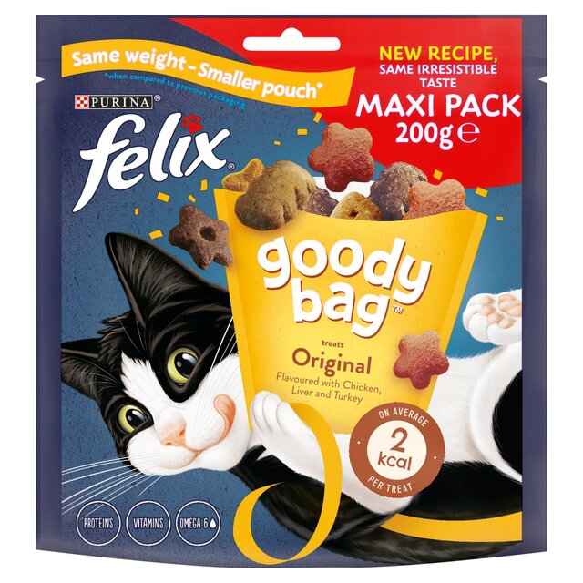Felix Goody Bag Original Chicken Liver and Turkey Cat Treats thumbnail 2