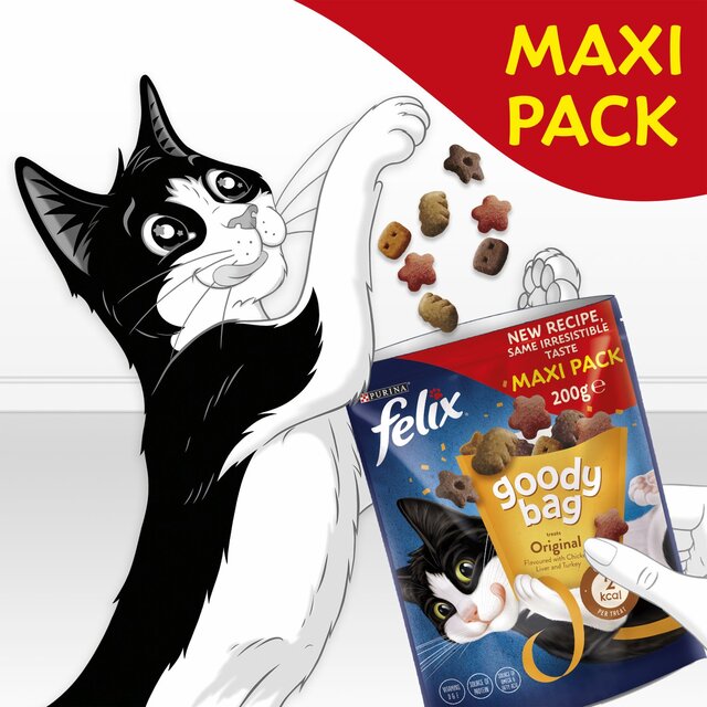 Felix Goody Bag Original Chicken Liver and Turkey Cat Treats thumbnail 5
