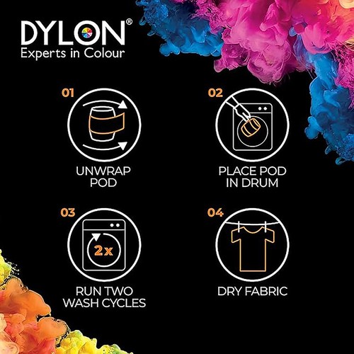 Dylon Machine Dye Pod Intense Black thumbnail 2
