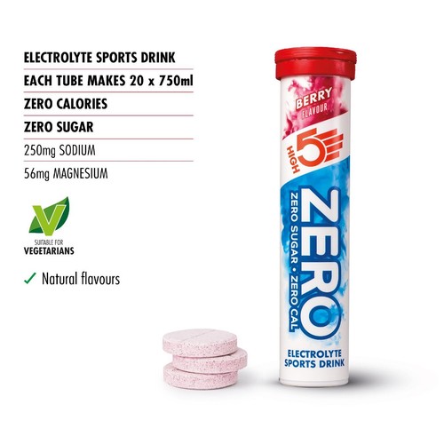 HIGH5 ZERO Berry Electrolyte Sports Drink Tablets thumbnail 3