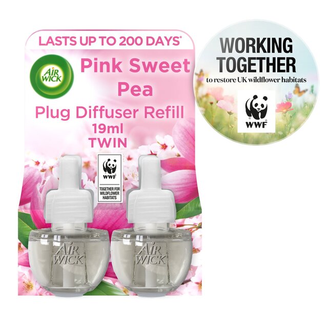 Airwick Pink Sweet Pea Plug In Twin Refill thumbnail 7