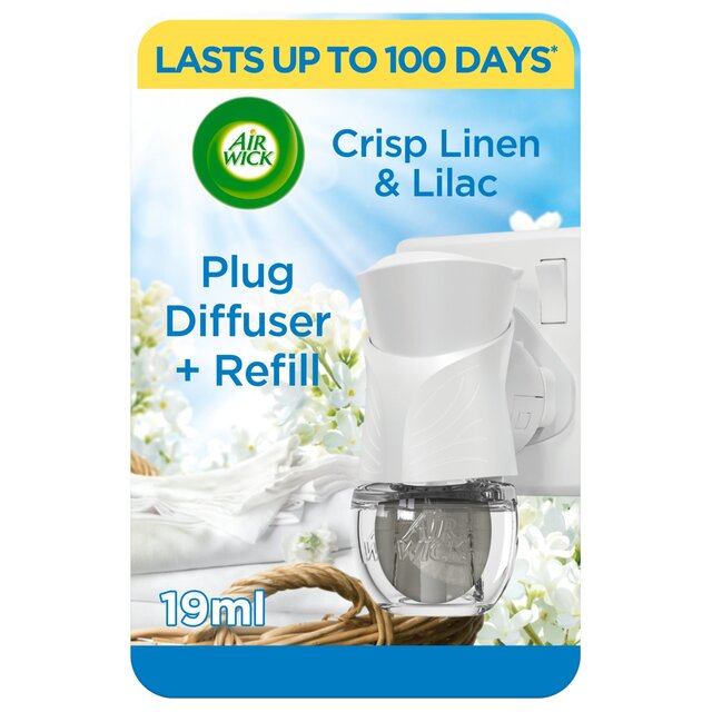 Airwick Crisp Linen & Lilac Plug In Gadget & Refill