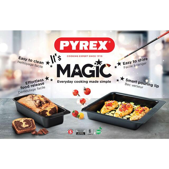 Pyrex Magic Non-Stick Square Roaster 24cm thumbnail 5