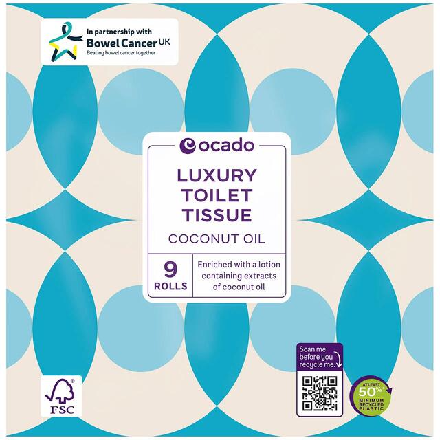 Ocado Luxury Coconut Oil Toilet Tissue thumbnail 2