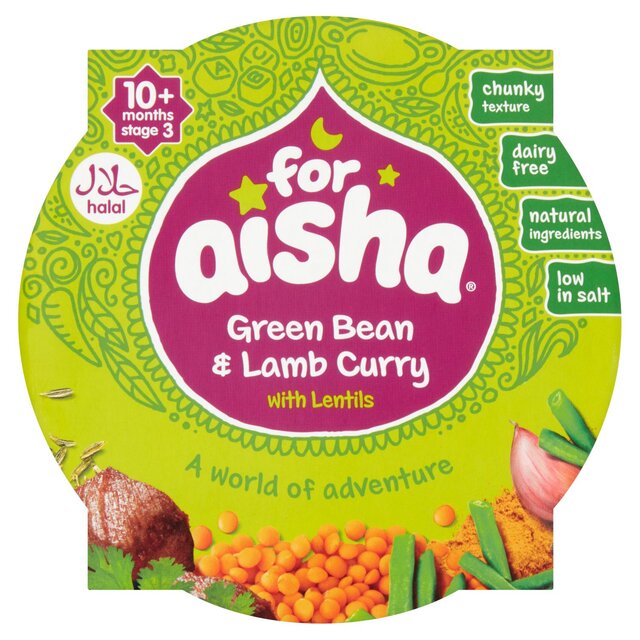 For Aisha Green Bean & Lamb Curry with Lentils Pot, 10 mths+ thumbnail 3