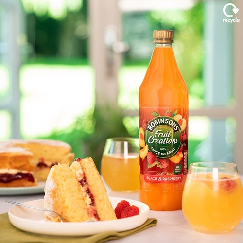 Robinsons Fruit Creations Peach & Raspberry No Added Sugar thumbnail 3