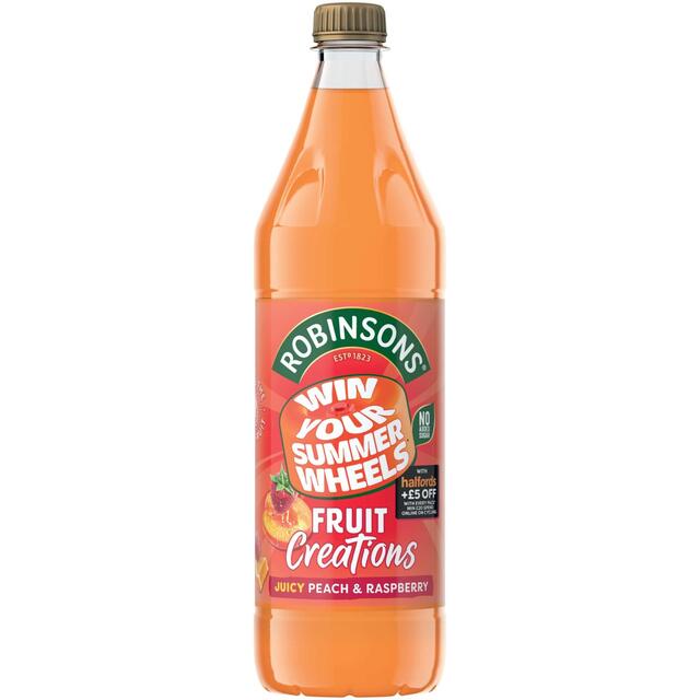 Robinsons Fruit Creations Peach & Raspberry No Added Sugar