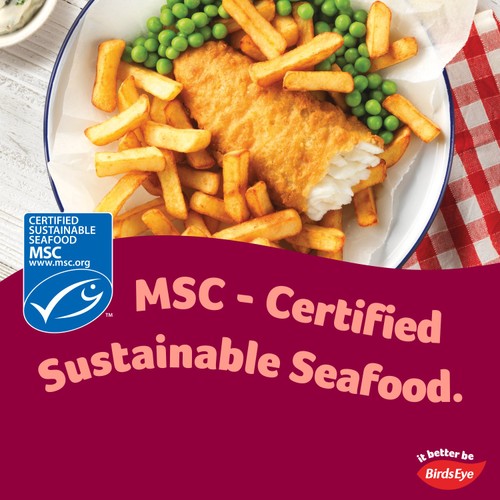 Birds Eye Captain's MSC Cod, Chips & Peas thumbnail 3