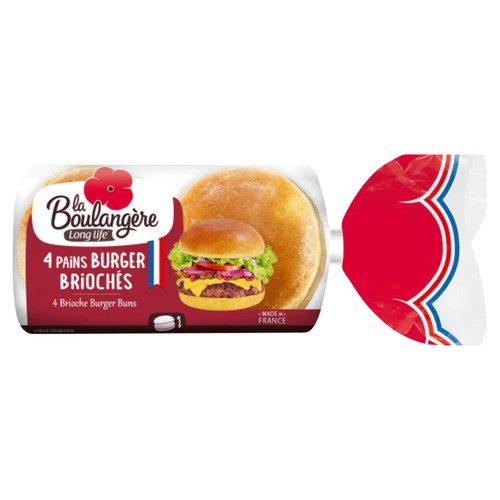 La Boulangere 4 Brioche Burger Buns