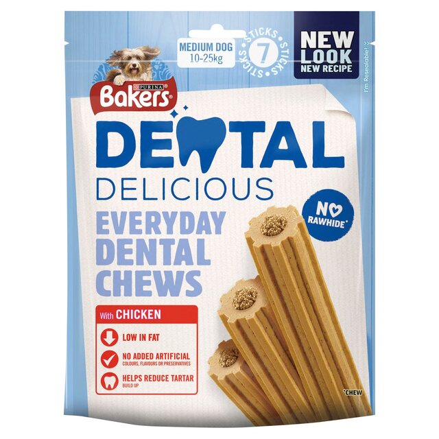 Bakers Dental Delicious Medium Chicken Dog Chews thumbnail 2