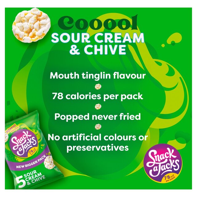 Snack a Jacks Sour Cream & Chive Multipack Rice Cakes thumbnail 7