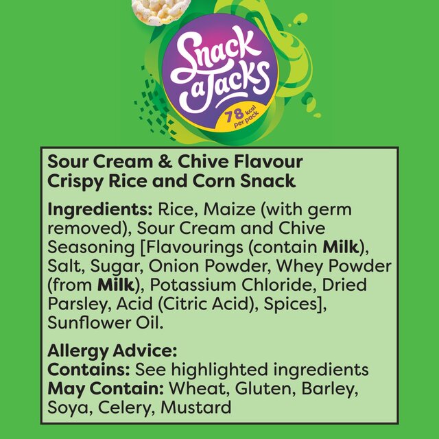 Snack a Jacks Sour Cream & Chive Multipack Rice Cakes thumbnail 8