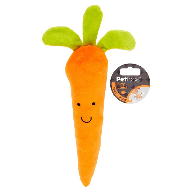 Petface Furry Carrot Dog Toy thumbnail 2